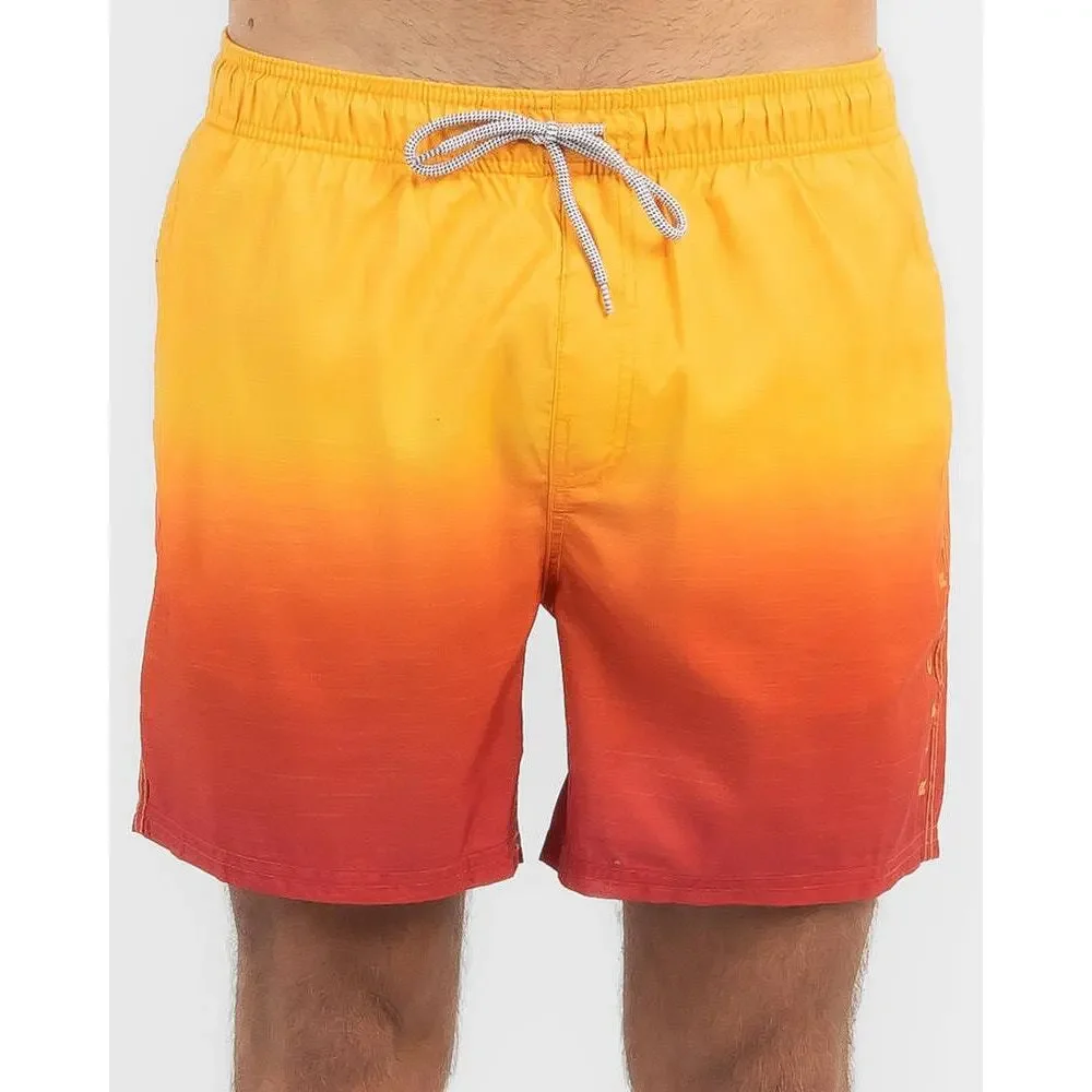 Rip Curl Boys Retro Red Laze Fade Volley Board Shorts Size 16 NWT